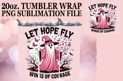 ENCHANTING ADVENTURES 20oz TUMBLER WRAP, Ghost Cancer Product Image 1