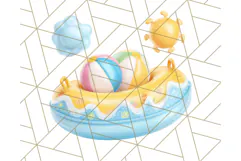 Sky Blue and Sunshine Yellow Summer Clipart PNG, Tropical Product Image 5