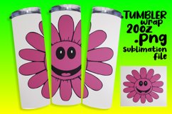 Vintage Charm: Retro Flower Sublimation Product Image 1