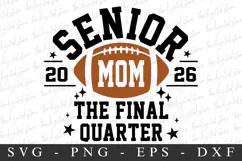 Senior Mom 2026 SVG | SVG Cut files | Cricut Product Image 4