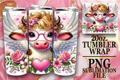 Radiant thoughts 20oz tumbler wrap, Valentines Product Image 1