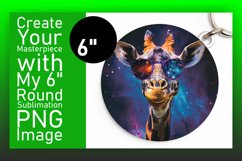 Giraffe Round Design Spring-Themed Sublimation Product Image 1