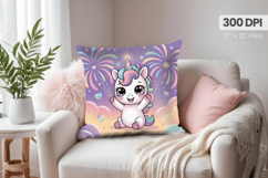Happy New Year PNG Pillow, Festive New Year's Eve 2026 PNG Product Image 1