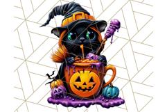 Spooky Café Cuties Halloween PNG Clipart, Holiday Elements Product Image 5