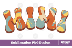 mimi Png Retro Retro Mother&#039;s Day Mom Sublimation Product Image 1