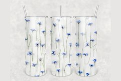 Summer Flowers Wildflowers 20 oz tumbler sublimation design Product Image 1