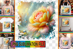 Charming PNG Art for Gifts, 3D Flower Product Image 1