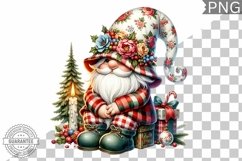 Christmas Gnome Sublimation - Clipart PNG Design Product Image 1