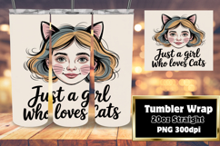 GRACEFUL 20oz Tumbler Wrap for DIY , Just A Girl Product Image 1