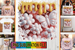 Joyful TSHIRT Designs Ideas PNG, 3D Flowers Product Image 1