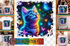 Timeless PNG TSHIRT Art, Cat Product Image 1