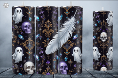 4 Ghost Tumbler Wrap Sublimations, 20 oz Product Image 4