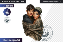 Alpine Winter Sports Fashion and Cabin Clipart PNG Product Image 1