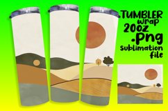 Boho Tumbler Wrap - Minimalist Modern Design 20oz Product Image 1