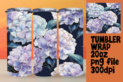CUSTOMIZED PNG for 20oz Tumbler , Flower Pattern Product Image 1