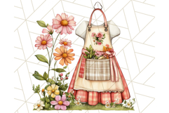 Cottagecore Kitchen Clipart, Vintage Country Floral Kitchen Product Image 5