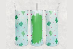 Personalized Cactus Succulent 20 oz skinny tumbler Product Image 2