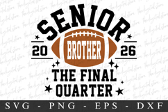Senior Brother 2026 SVG | SVG Cut files | Cricut Product Image 4