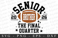 Senior Brother 2026 SVG | SVG Cut files | Cricut Product Image 4