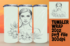 SOPHISTICATED 20oz Sublimation Tumbler , Beauty Woman Product Image 1