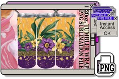 Chic Leopard &amp; Blossom Brilliance Tumbler Covers - 20oz Product Image 1