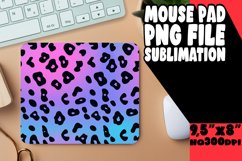 Bright Glittery Leopard Mouse Pad Design PNG Product Image 1
