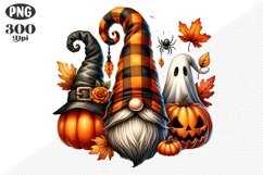Halloween Gnomes Sublimation - Clipart PNG Design Product Image 1