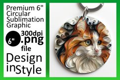Vibrant Feline Flair: 3D Sublimation Gallery Product Image 1
