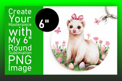 Stylish Circle Design for Keychains , Cute Easter Product Image 1
