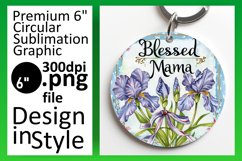 Sublimation Circle Keychain - Mom's Day Edition Product Image 1