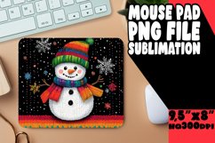 Timeless Mouse Pad Sublimation PNG, Snowman Product Image 1