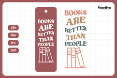 Bookmark Saying SVG | Funny Book Lovers - Better Than People Product Image 3