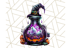 Bright Halloween Potion Bottle PNG Clipart, Holiday Elements Product Image 5