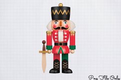 Cute Nutcracker Watercolor Clipart PNG Product Image 1