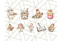 Cottagecore Kitchen Chicken Clipart PNG, Fairytale Style Product Image 5