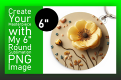 Creative Round Design for Coasters , 3D Flower Product Image 1