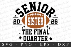 Senior Sister 2026 SVG | SVG Cut files | Cricut Product Image 4