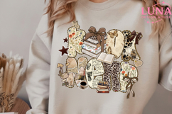 Retro Bookish Trendy Book Lover Sublimation Digital Design Product Image 4