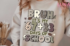 6733 Days Of School Bruh PNG: Funny Camo Six Seven Meme Png Product Image 5