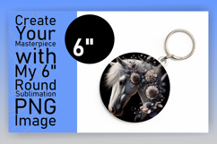 Lovely Round Design for Sublimation , Horse Product Image 1