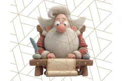 Santa Claus Clipart, North Pole Holiday PNG Graphics Product Image 5