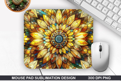 Flowers Mouse Pad Sublimation, Summer Mouse Pad PNG Product Image 1