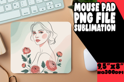 Enchanted Desk Pad PNG Style, Beauty Woman Product Image 1