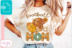 Football Mom sublimation PNG | American Football shirt PNG Product Image 1