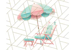 Pink and Mint Summer Clipart PNG Beach Icons, Summer Fun Png Product Image 5