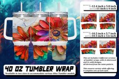 Petal Perfection: Watercolor Flower Sublimation 40oz Product Image 1