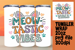 RADIANT 20oz Tumbler Wrap for Personal Use , Cat Quote Product Image 1