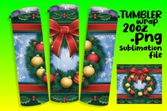 STYLISH 20oz Tumbler Wrap Design , 3D Xmas Product Image 1