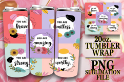 RADIANT JOY 20oz TUMBLER WRAP, Quote Product Image 1