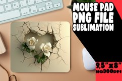 Chic Petal Love Heart Mousepad Product Image 1